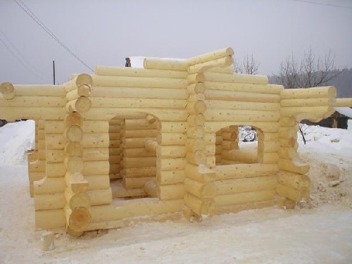 Строительство бани зимой
