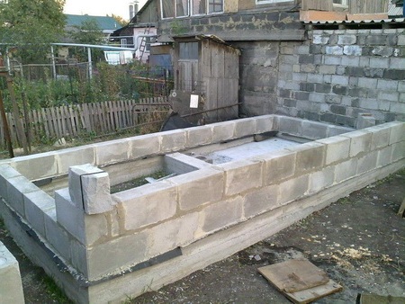 Cтроительство бани из шлакоблоков, а также из газосиликатных и простых блоков