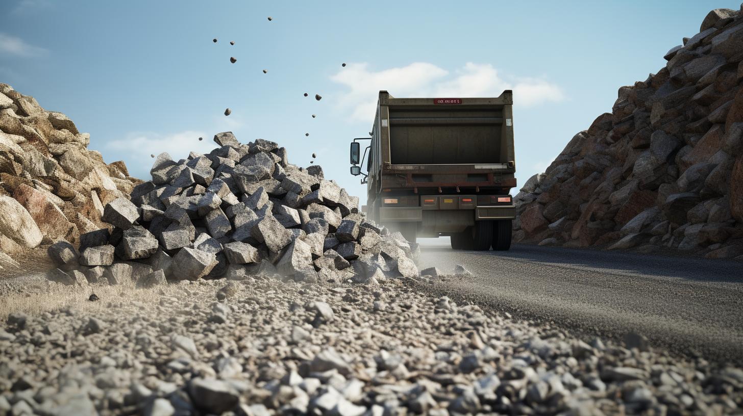Delivery of crushed stone фото
