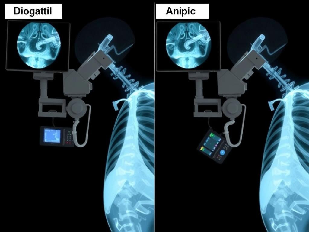 Comparison of digital and analog X-ray systemsфото