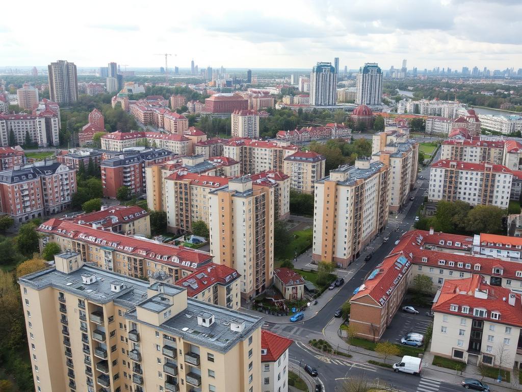residential complexes of central Moscowфото