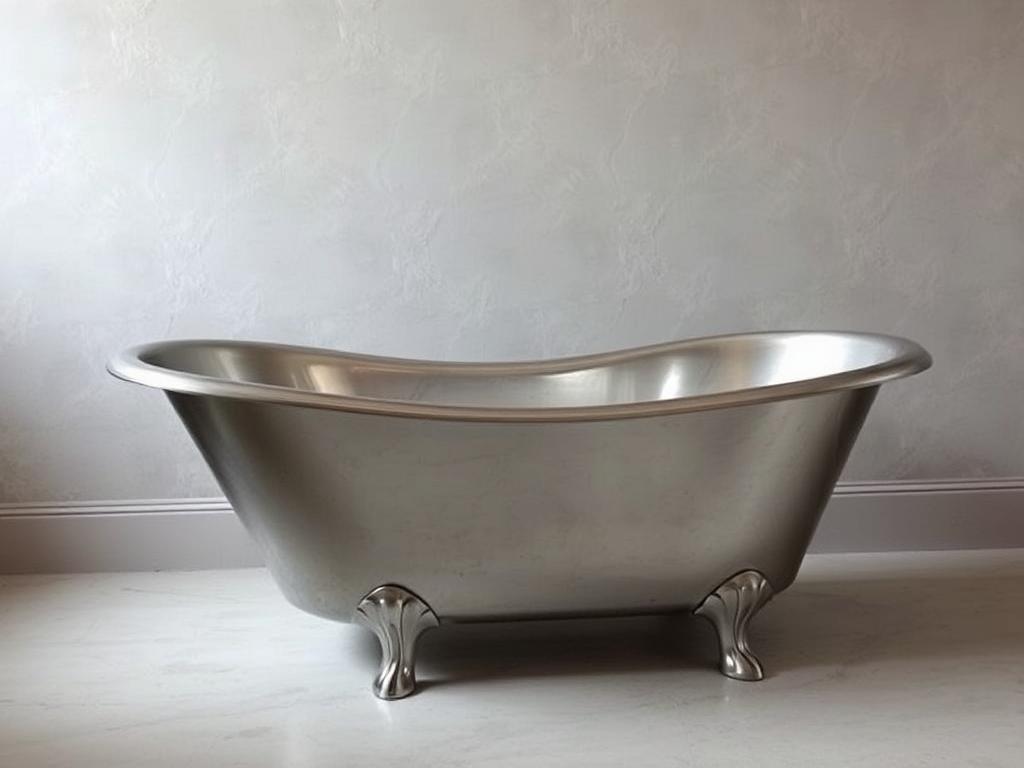 Metal bathtubфото