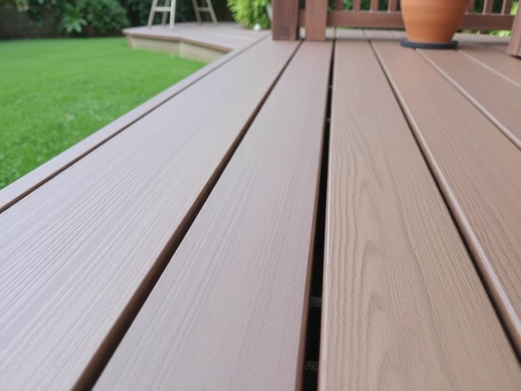 Composite decking board with groove or withoutфото