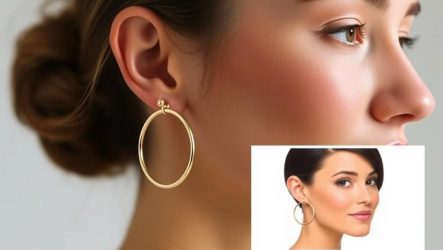 Идеальная геометрия: Как подобрать размер серег конго под форму лица