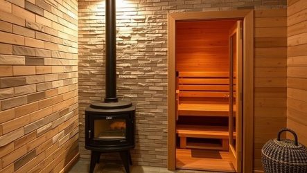 Облицовка печи в сауне: кирпич, камень, плитка — что выбрать