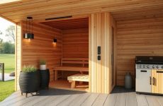 Сауна с террасой и зоной барбекю: планировка и коммуникации — как всё продумать с умом